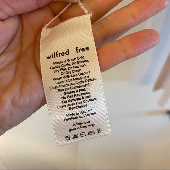 🍂fall drop🍂Wilfred Mesh Kristen top beige/ pink - Picture 7 of 8